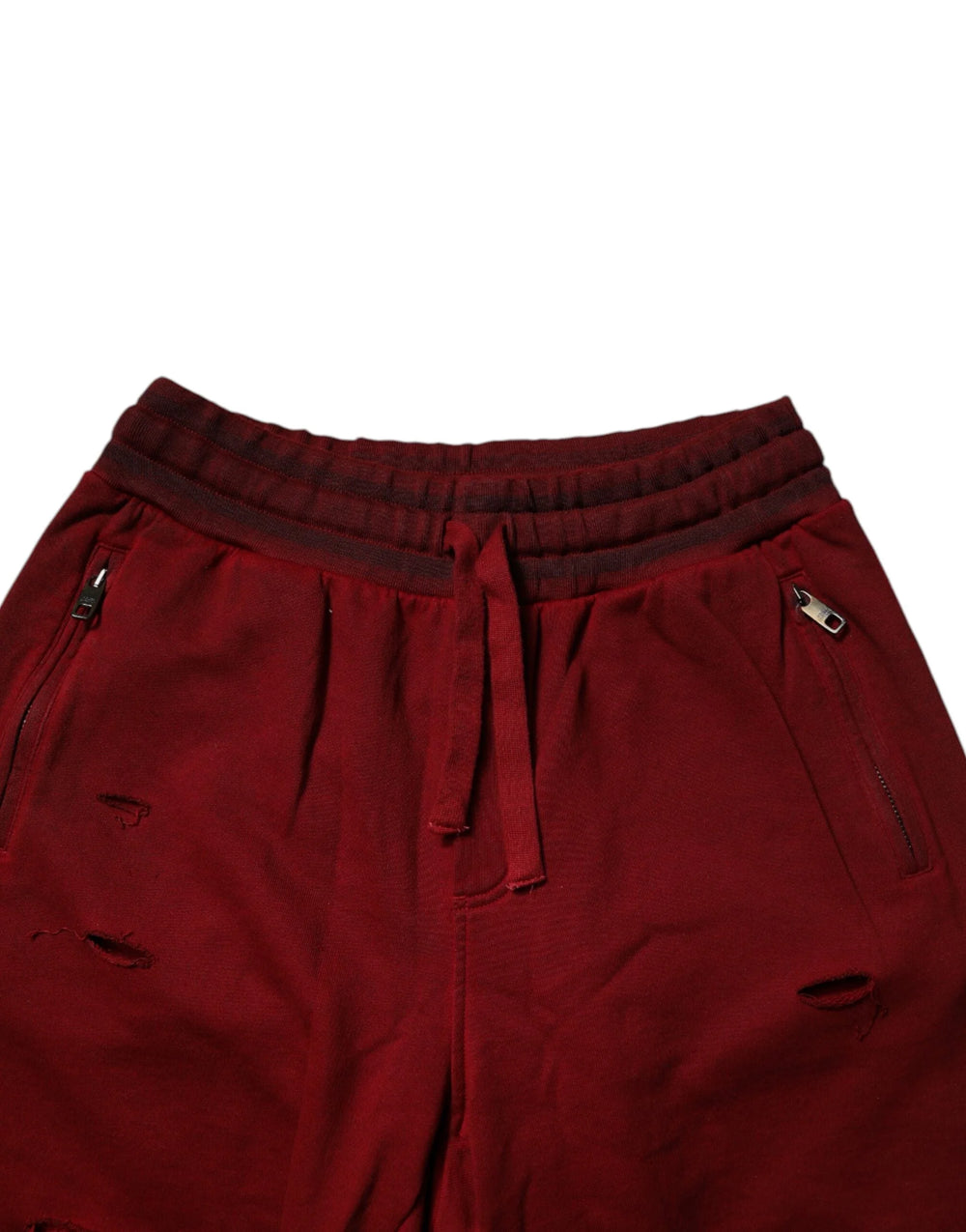 Dolce & Gabbana Bordeaux Cotton Bermuda Men Sweatshorts Shorts - Bermudas