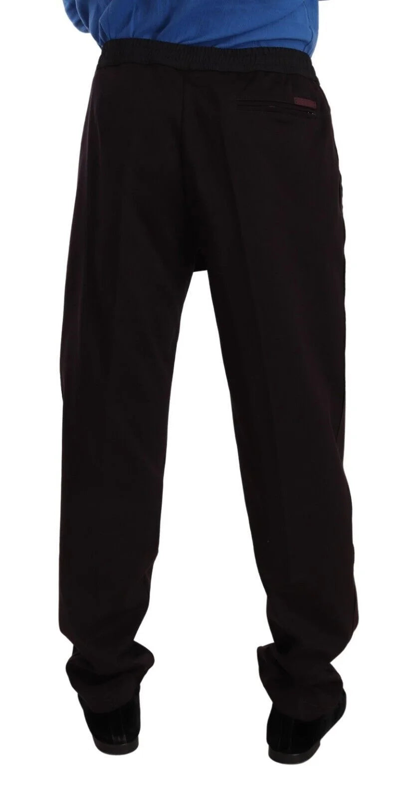Dolce & Gabbana Bordeaux Cotton Mens Skinny Trouser Pants - IT58 | XXL - Joggers