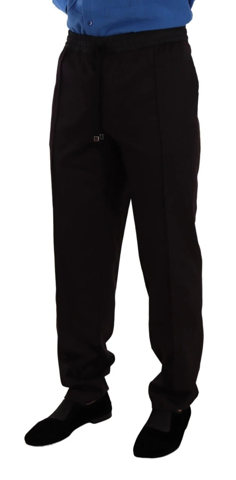 Dolce & Gabbana Bordeaux Cotton Mens Skinny Trouser Pants - IT58 | XXL - Joggers