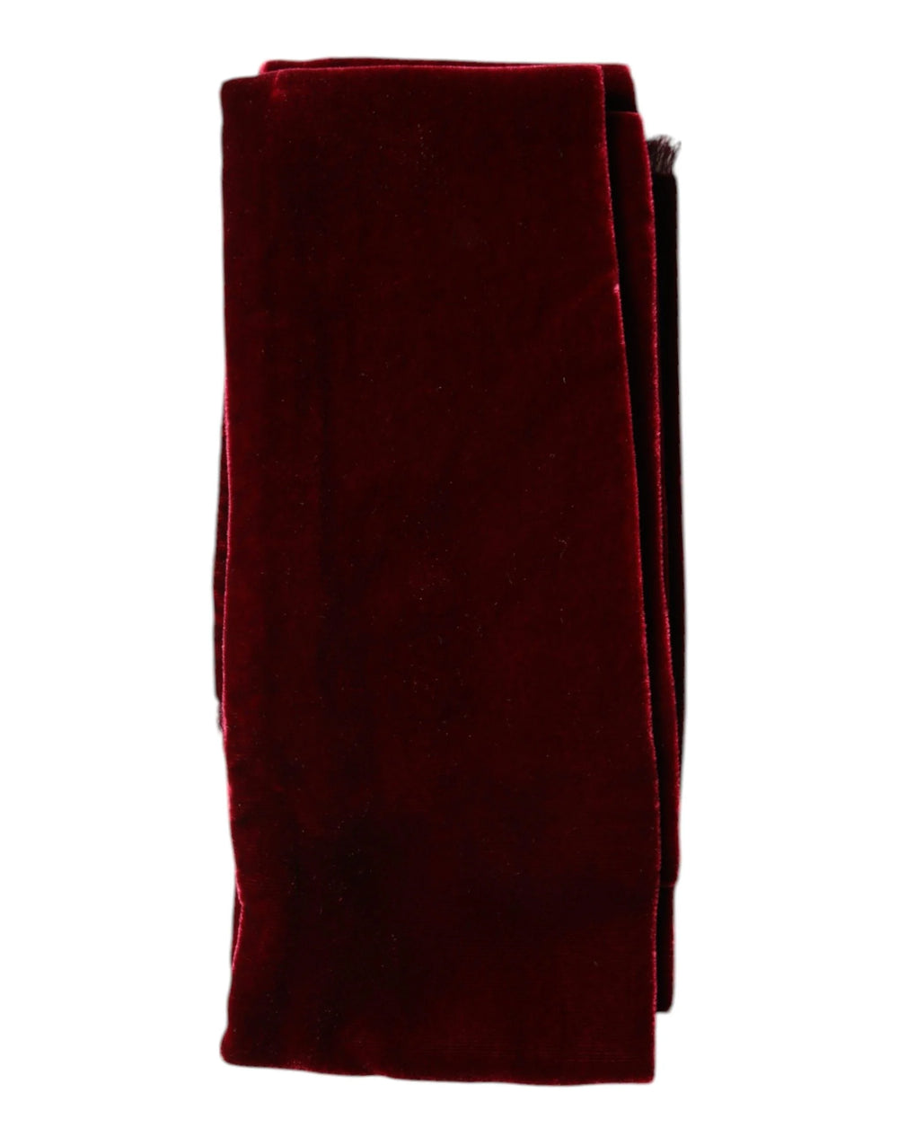 Dolce & Gabbana Bordeaux Cotton Silk Fringe Shawl Wrap Scarf - Scarves & Shawls