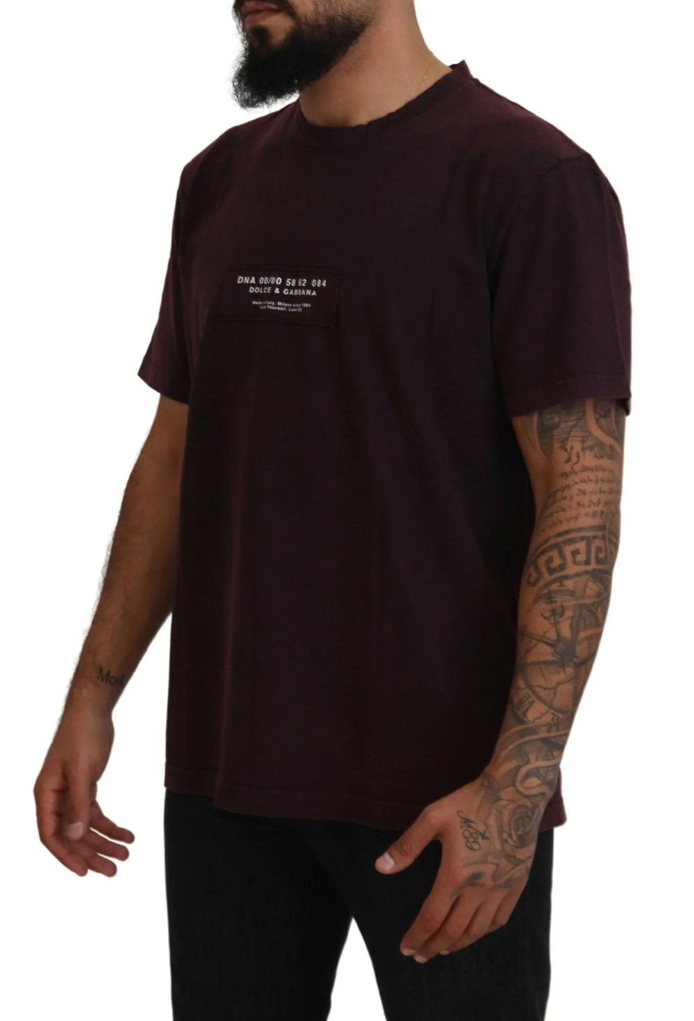 Dolce & Gabbana Bordeaux Crewneck Short Sleeve T-shirt - IT46 | S - T-Shirts