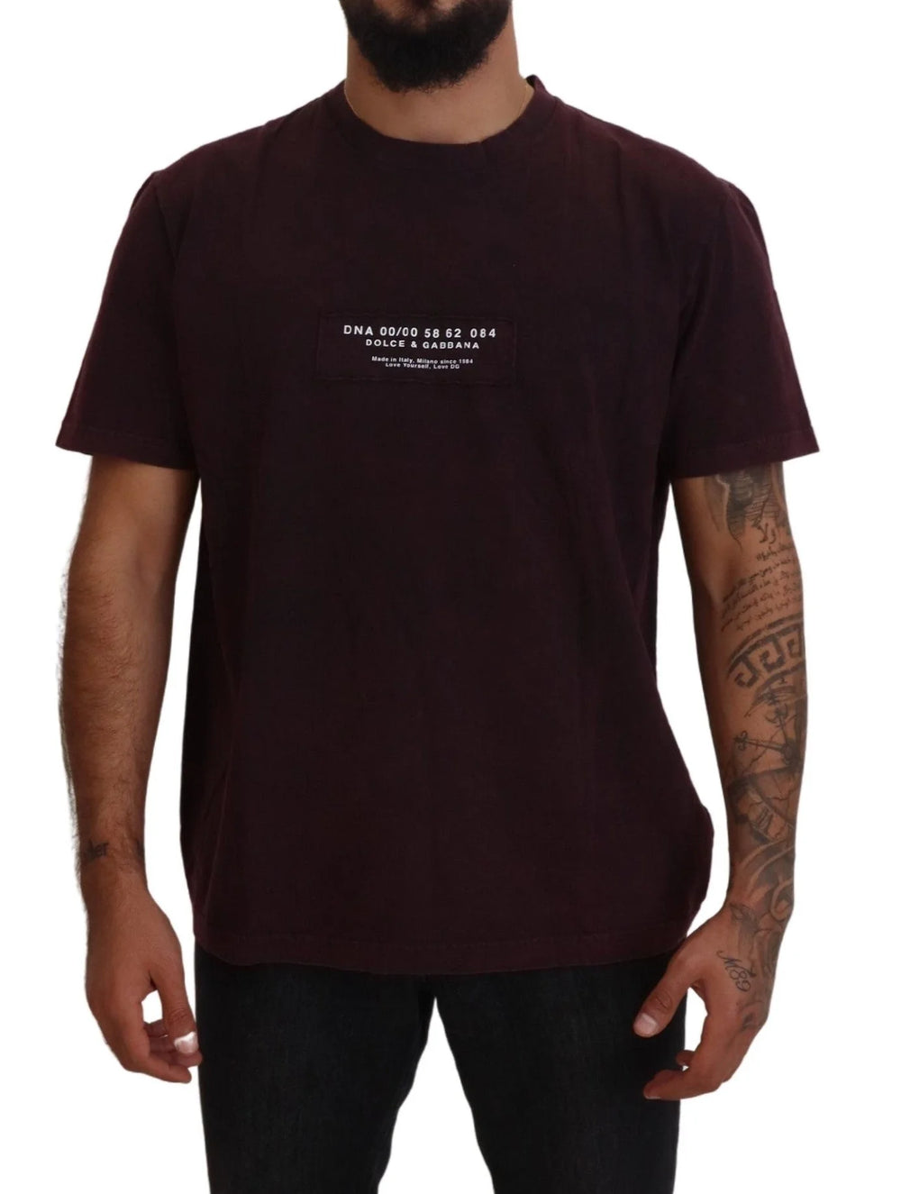 Dolce & Gabbana Bordeaux Crewneck Short Sleeve T-shirt - IT46 | S - T-Shirts