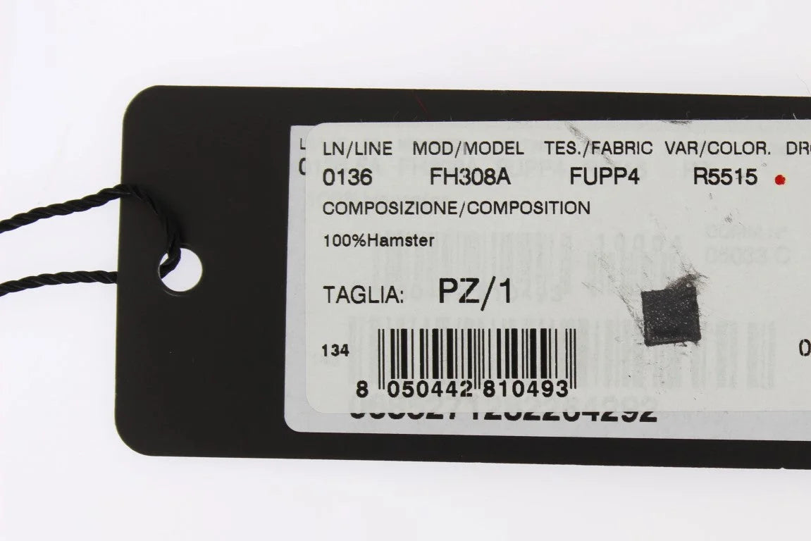 Dolce & Gabbana Bordeaux Hamster Fur Crochet Hood Scarf Hat - Scarves & Shawls