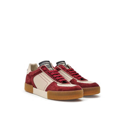 Dolce & Gabbana Bordeaux Leather Low Top Sneakers - EU43.5/US10.5