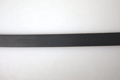 Dolce & Gabbana Bordeaux Leather Silver Metal Buckle Belt - Belts