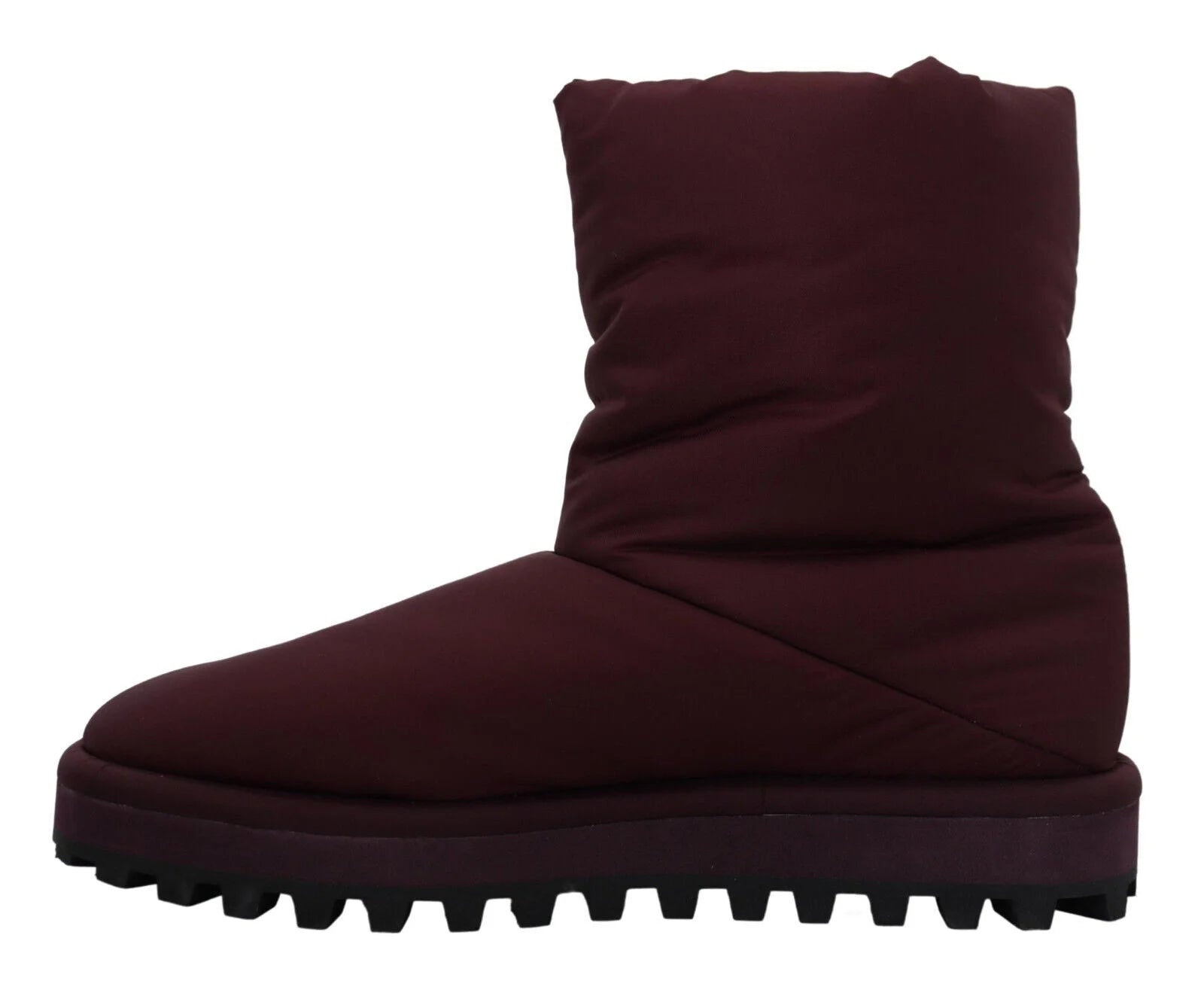 Dolce & Gabbana Bordeaux Nylon Boots Padded Mid Shoes - EU44/US11