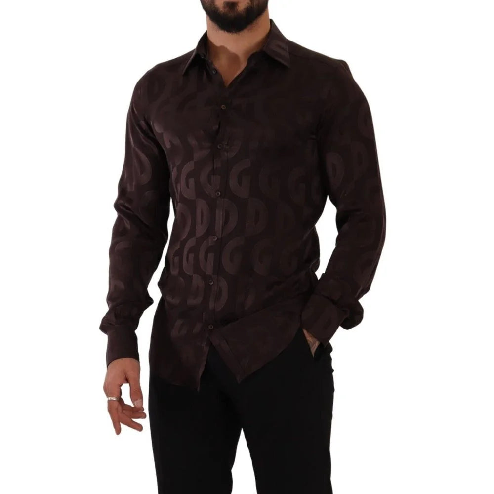 Dolce & Gabbana Bordeaux Silk Shirt - IT40 | M