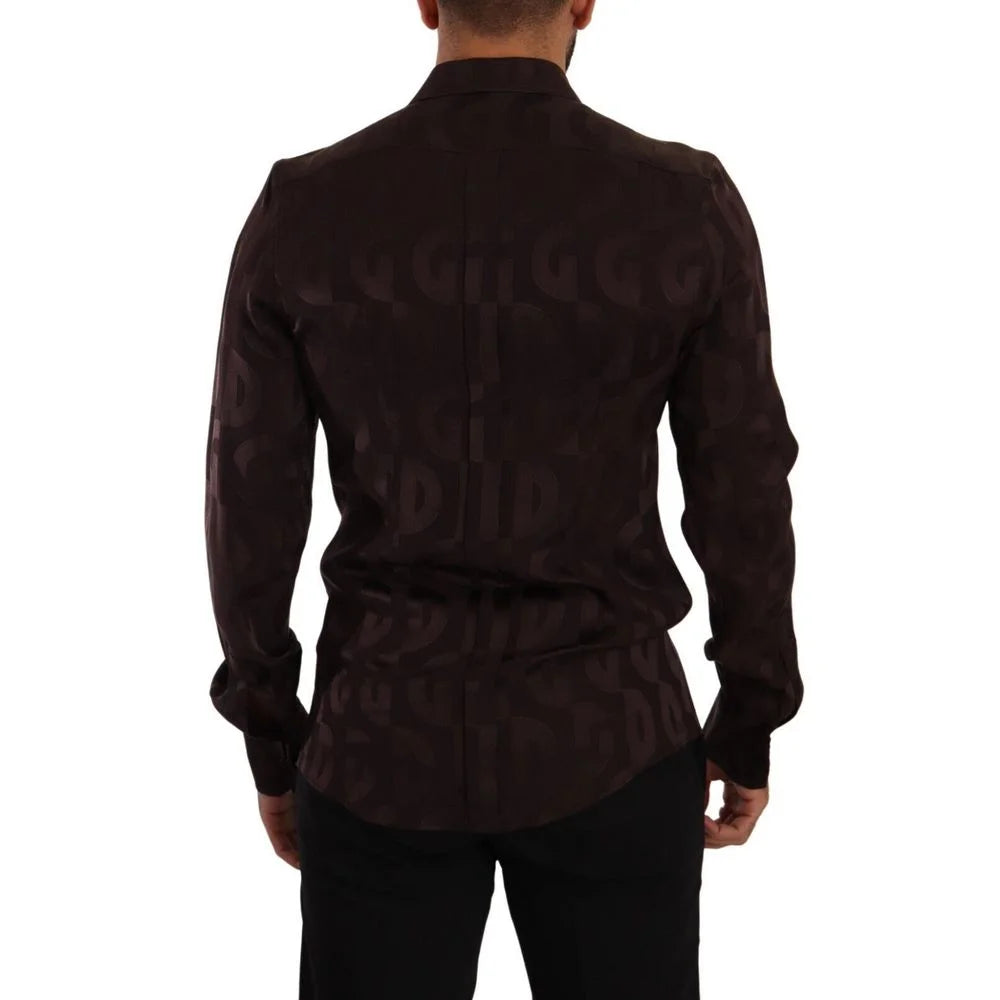 Dolce & Gabbana Bordeaux Silk Shirt - IT40 | M