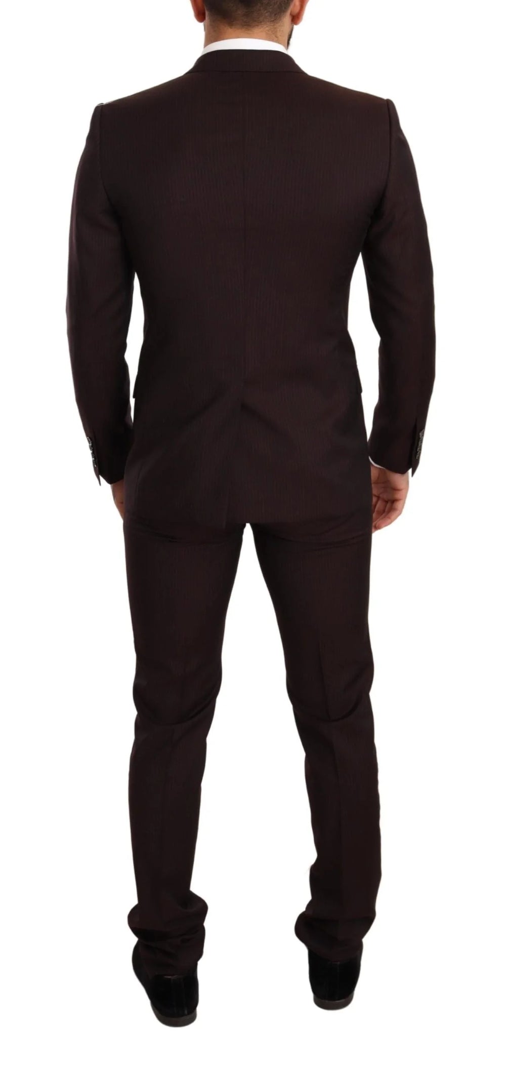 Dolce & Gabbana Bordeaux Wool MARTINI Slim Fit Suit - IT46 | S - Pant Suits