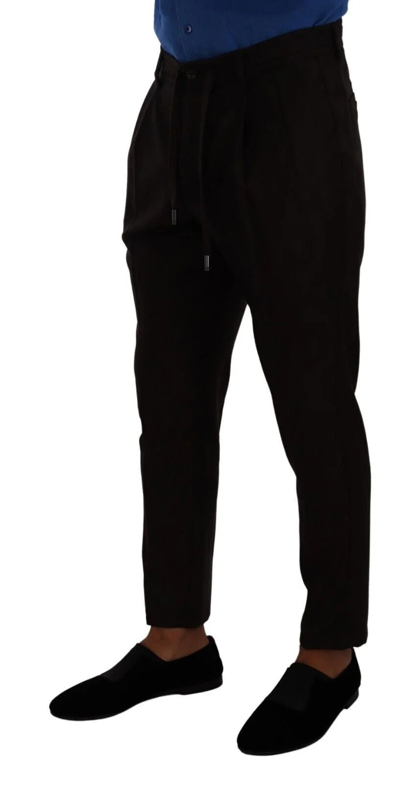 Dolce & Gabbana Bordeaux Wool Men Skinny Trouser Pants - IT48 | M - Trousers