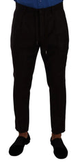 Dolce & Gabbana Bordeaux Wool Men Skinny Trouser Pants - IT48 | M - Trousers
