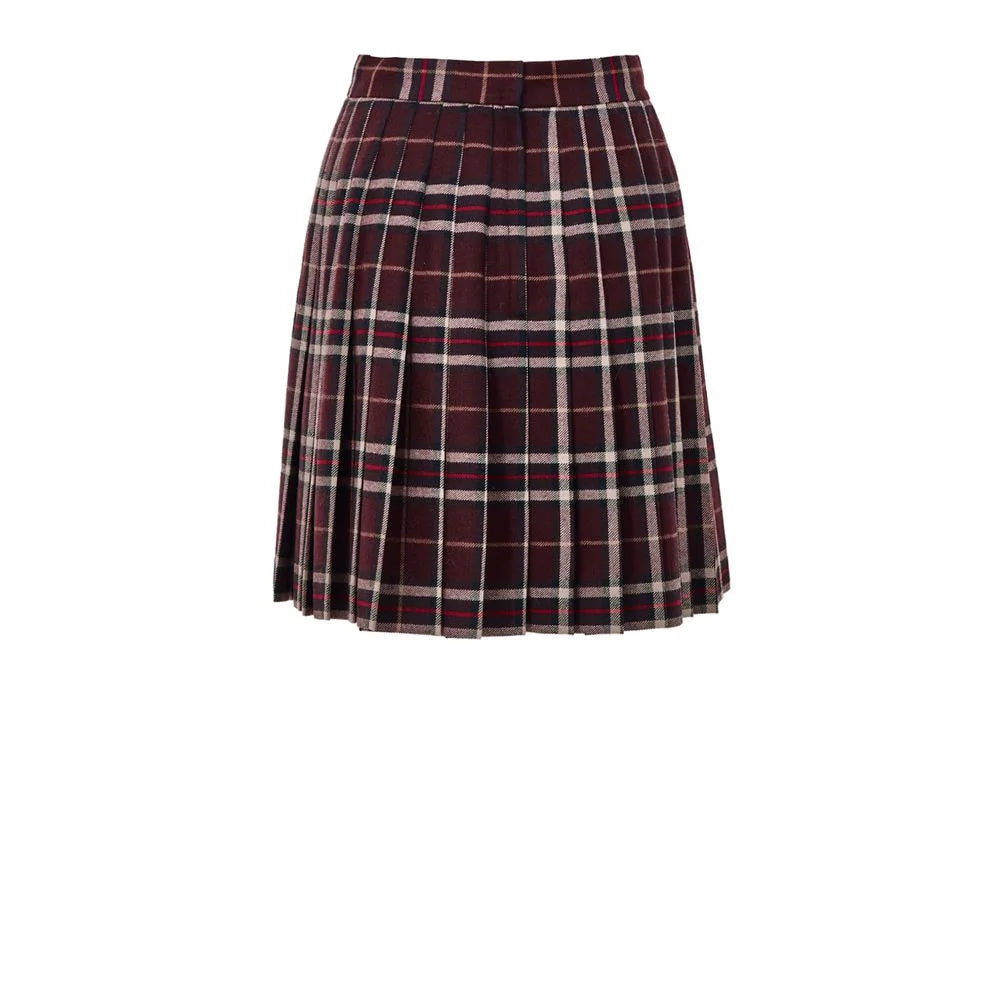 Dolce & Gabbana Bordeaux Wool Mini Skirt - IT38|XS