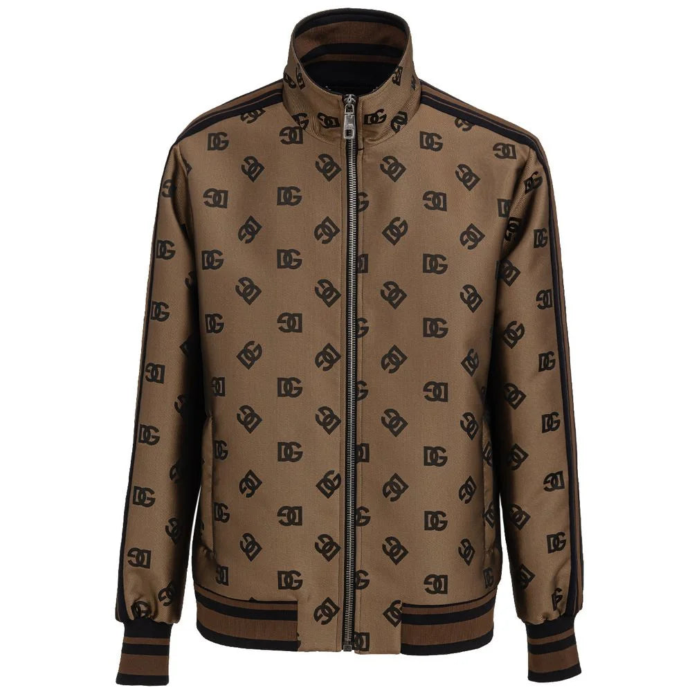 Dolce & Gabbana Bronze Polyester Jackets & Coat - IT50 | L - Track Jackets