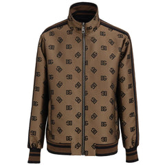 Dolce & Gabbana Bronze Polyester Jackets & Coat - IT50 | L - Track Jackets