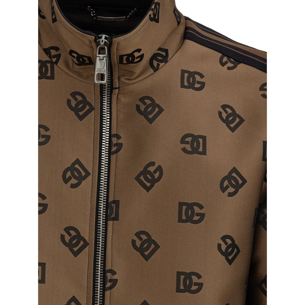 Dolce & Gabbana Bronze Polyester Jackets & Coat - IT50 | L - Track Jackets