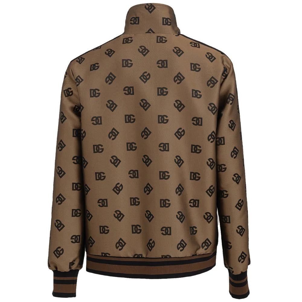 Dolce & Gabbana Bronze Polyester Jackets & Coat - IT50 | L - Track Jackets