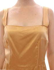 Dolce & Gabbana Bronze silk sheath dress - IT36|XXS - Dresses