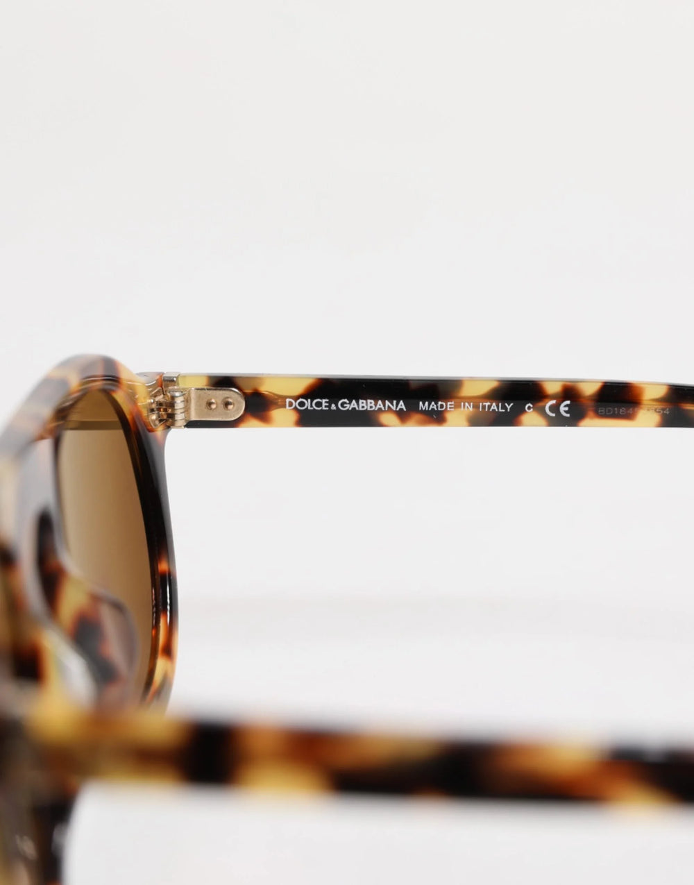 Dolce & Gabbana Brown Acetate Round Leopard Print Eyewear Sunglasses - Sunglasses