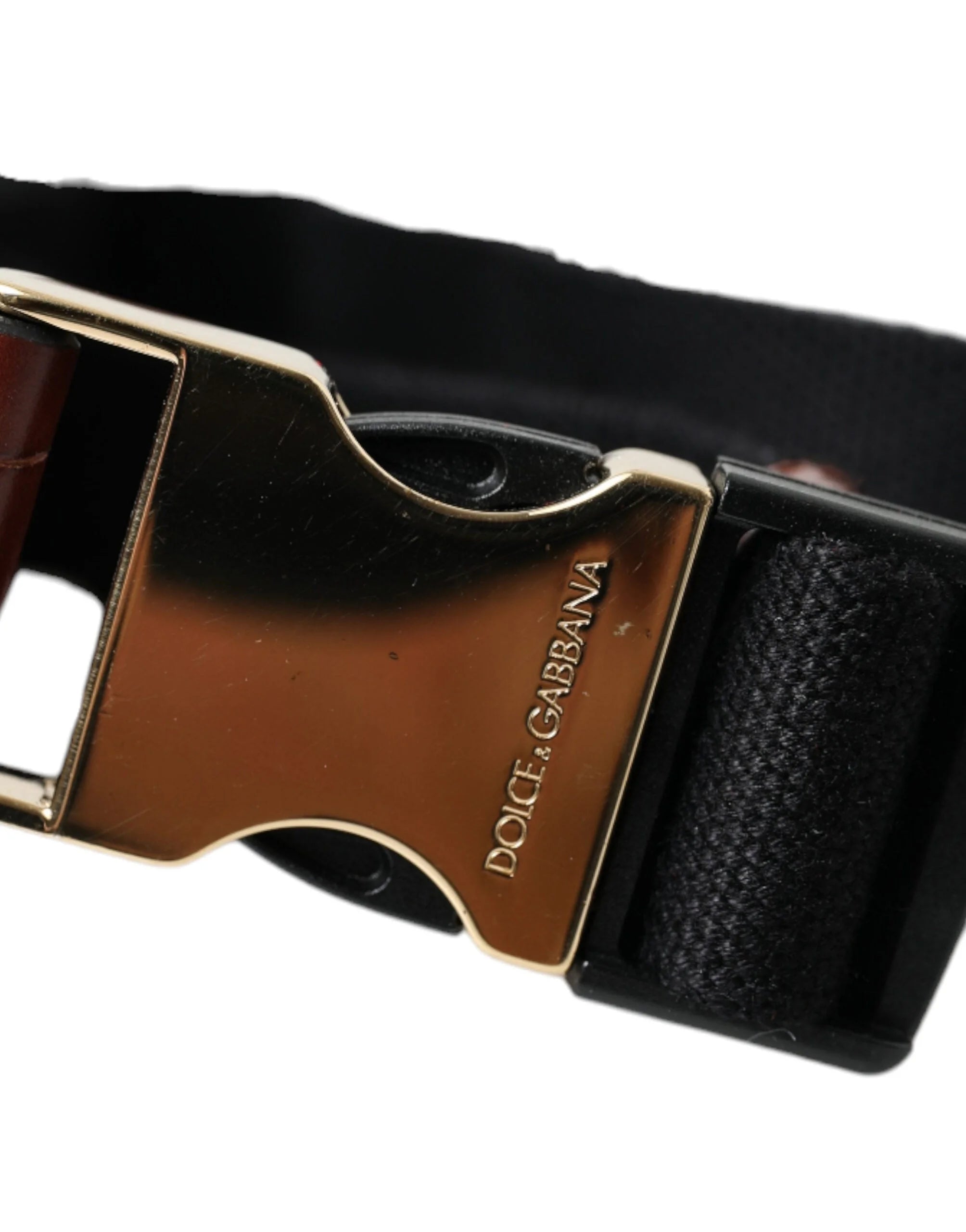 Dolce & Gabbana Brown Alligator Leather Airpods Case Coin Purse Wallet - Wallets