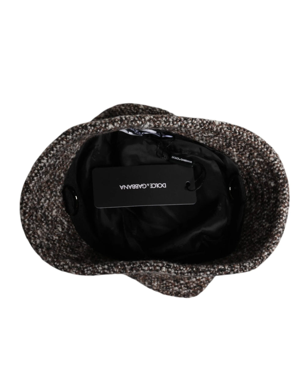 Dolce & Gabbana Brown Alpaca Wool Woven Bucket Hat - 59 cm|L - Bucket Hats