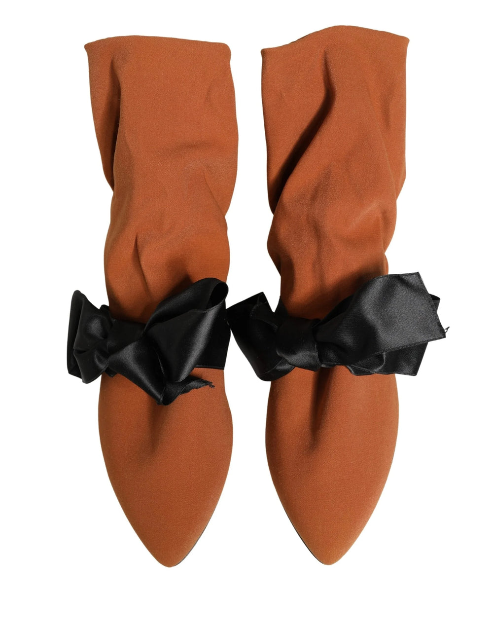 Botas de camurça castanha preta Dolce & Gabbana - EU41/US10.5