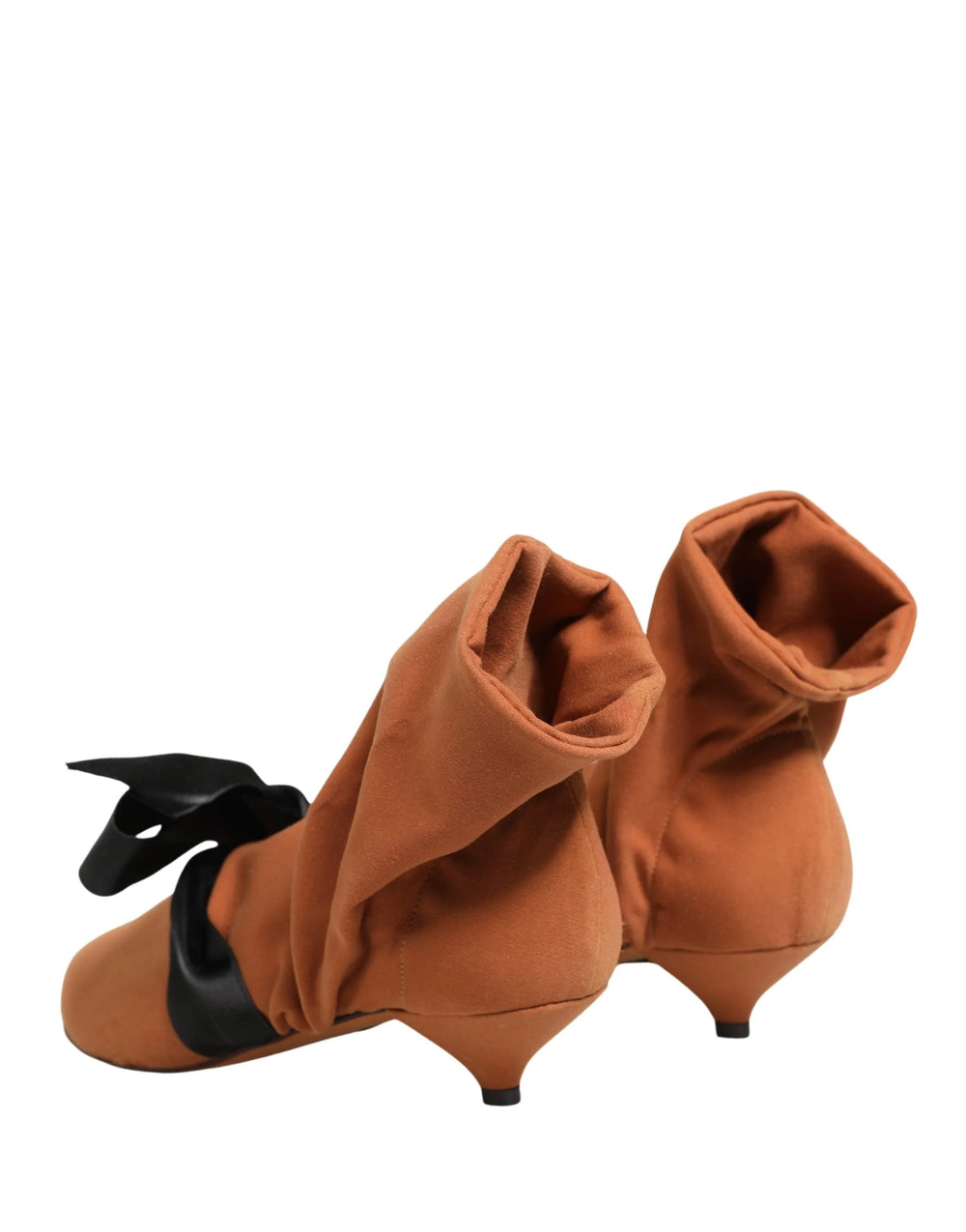 Botas de camurça castanha preta Dolce & Gabbana - EU41/US10.5