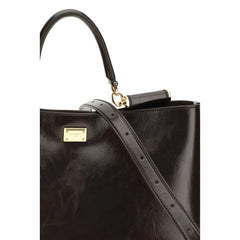 Sac à main en veau marron Bos Taurus Dolce & Gabbana