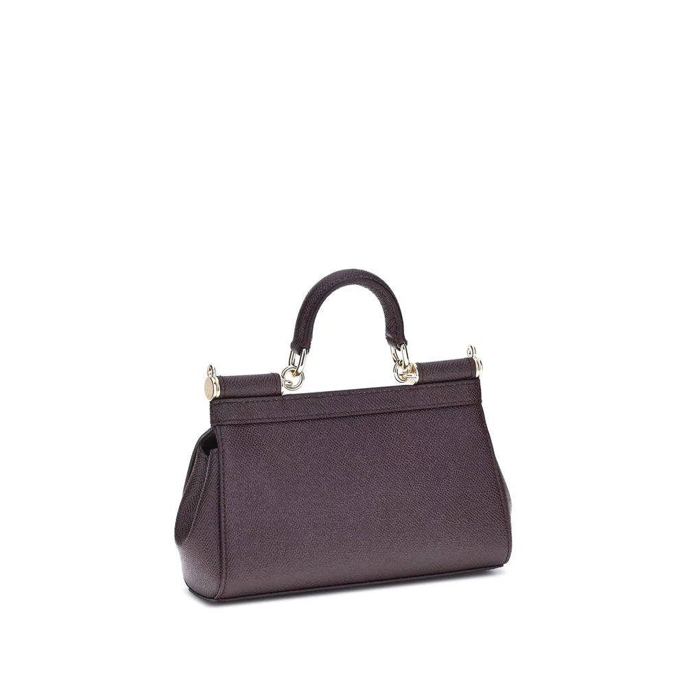 Dolce & Gabbana Brown Calf Leather Bos Taurus Shoulder Bag