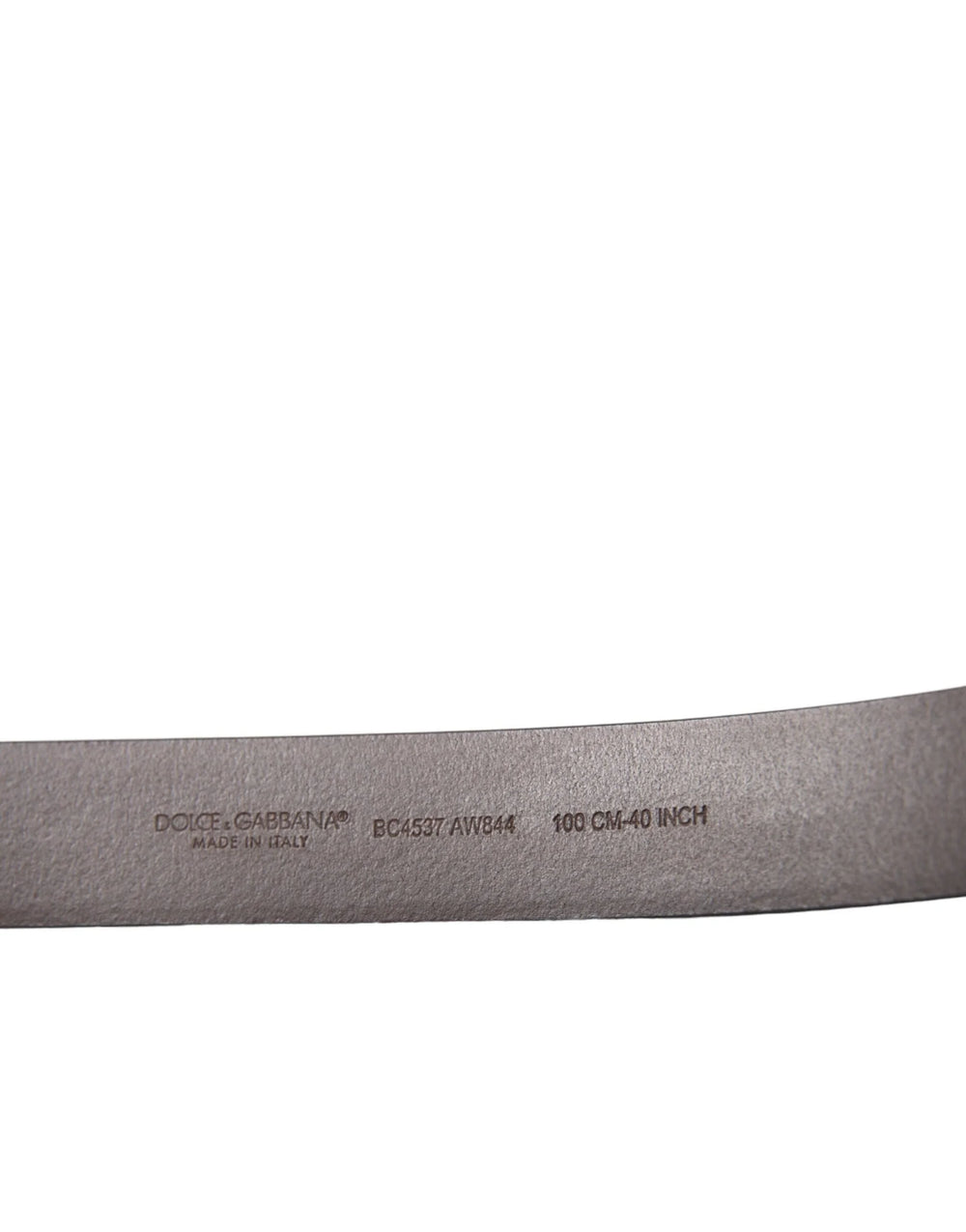 Dolce & Gabbana Brown Calf Leather Gold Metal Buckle Belt - 100 cm / 40 Inches - Belts