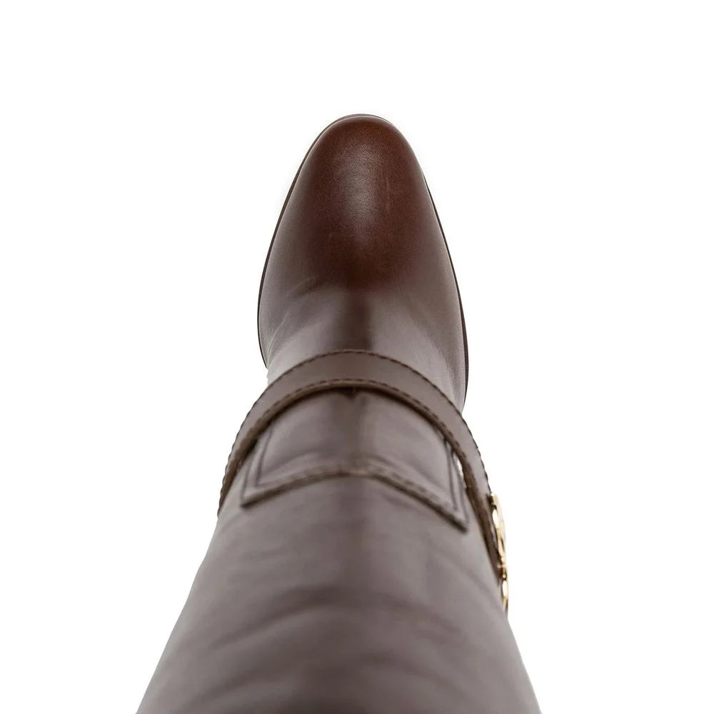 Dolce & Gabbana Brown Calfskin Ankle Boots - EU36/US6
