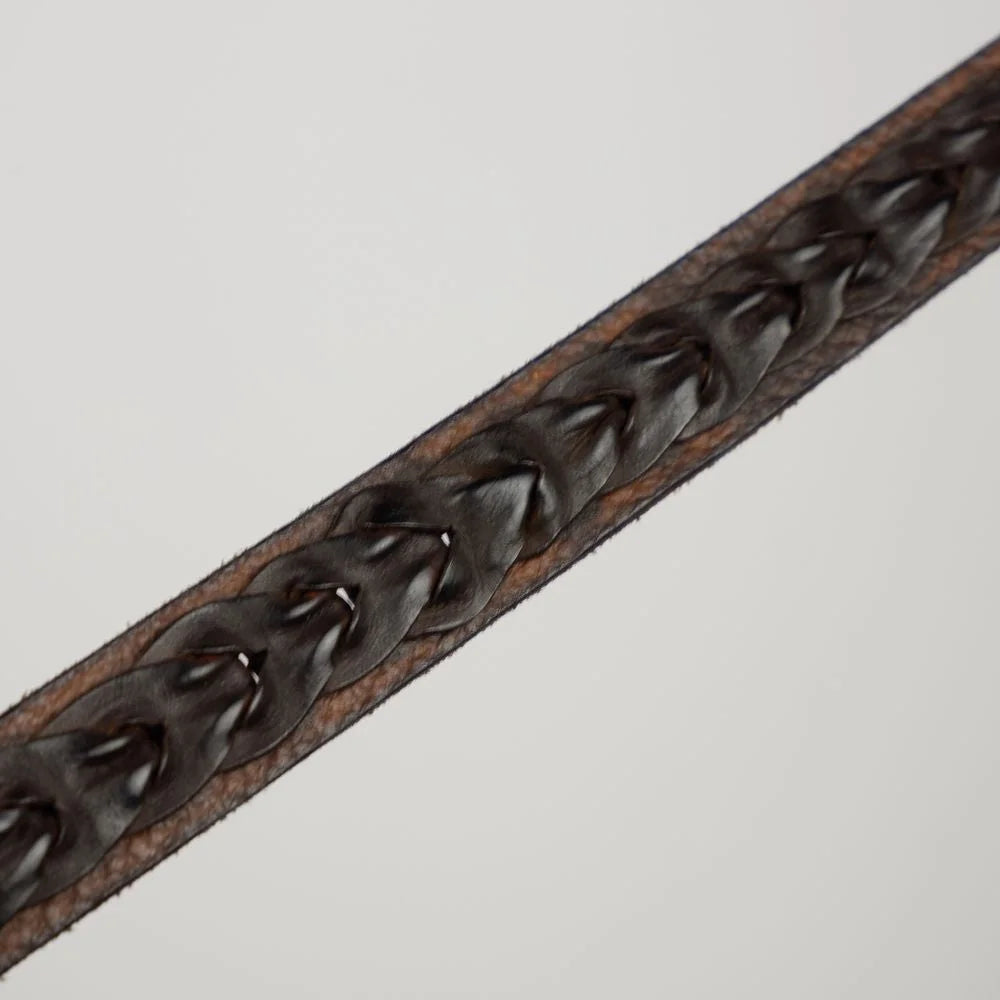 Dolce & Gabbana Brown Calfskin Belt - 95 cm / 38 Inches