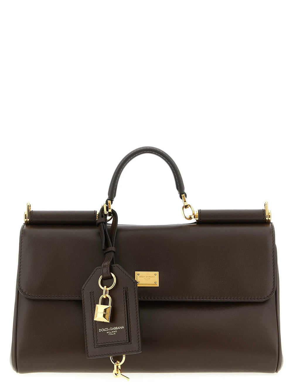 Dolce & Gabbana Brown Calfskin Crossbody Bag