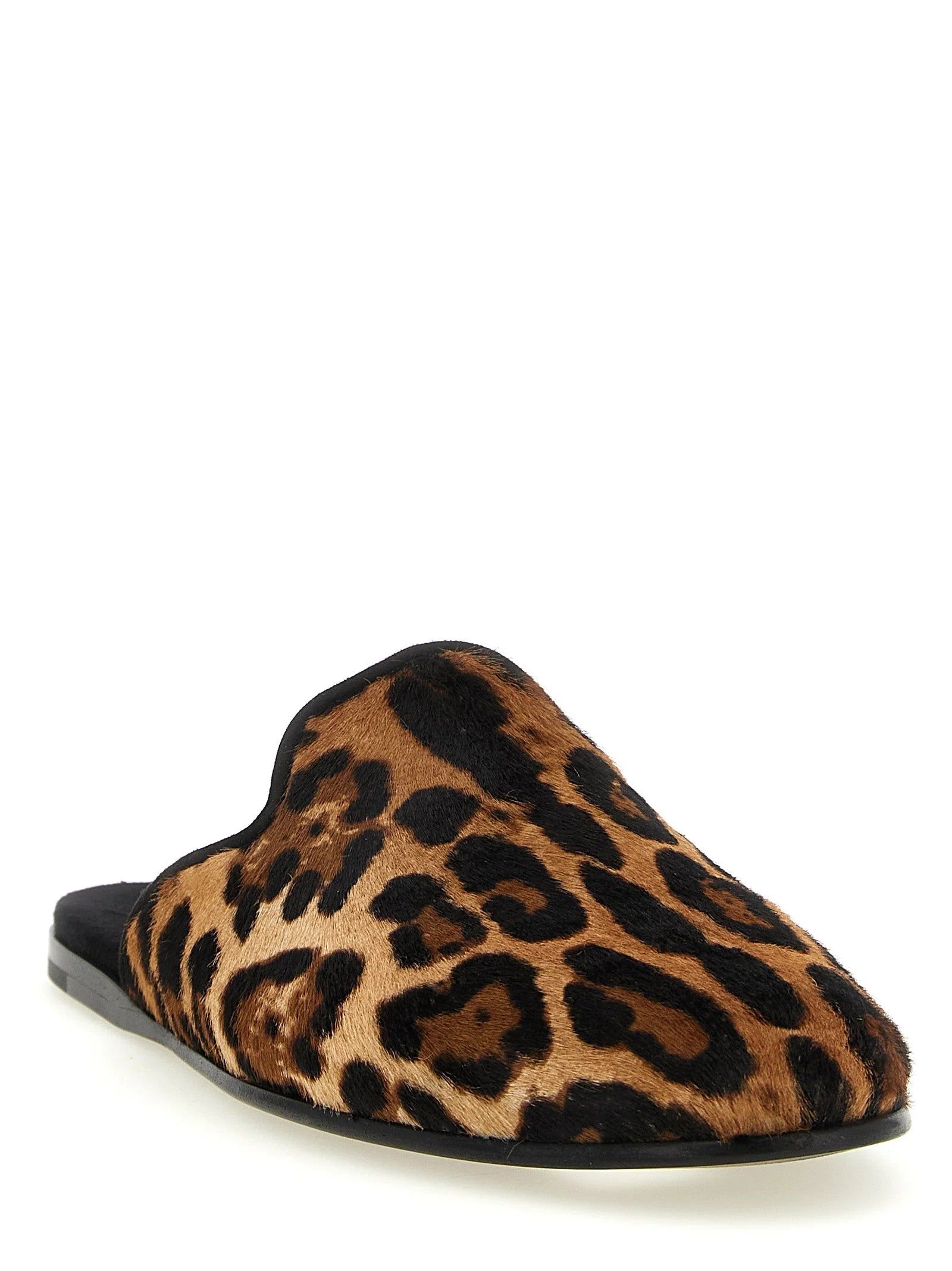 Dolce & Gabbana Brown Calfskin Flats - EU 42 | US 9