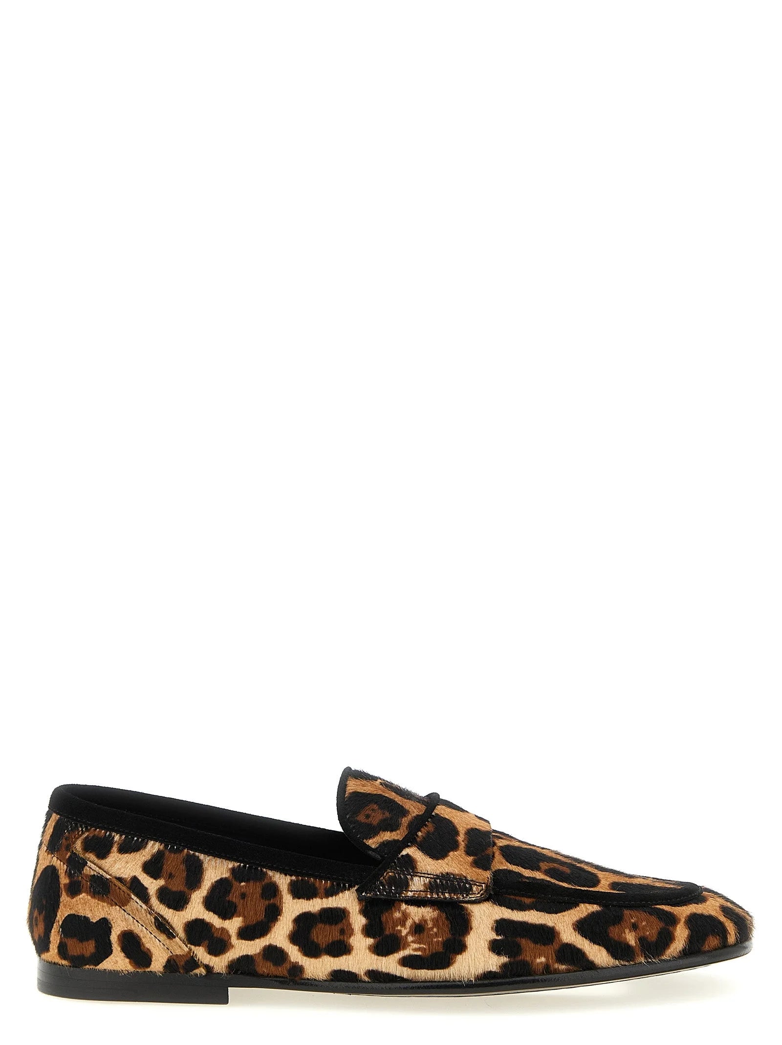 Dolce & Gabbana Brown Calfskin Slip-On Loafers - EU43/US10