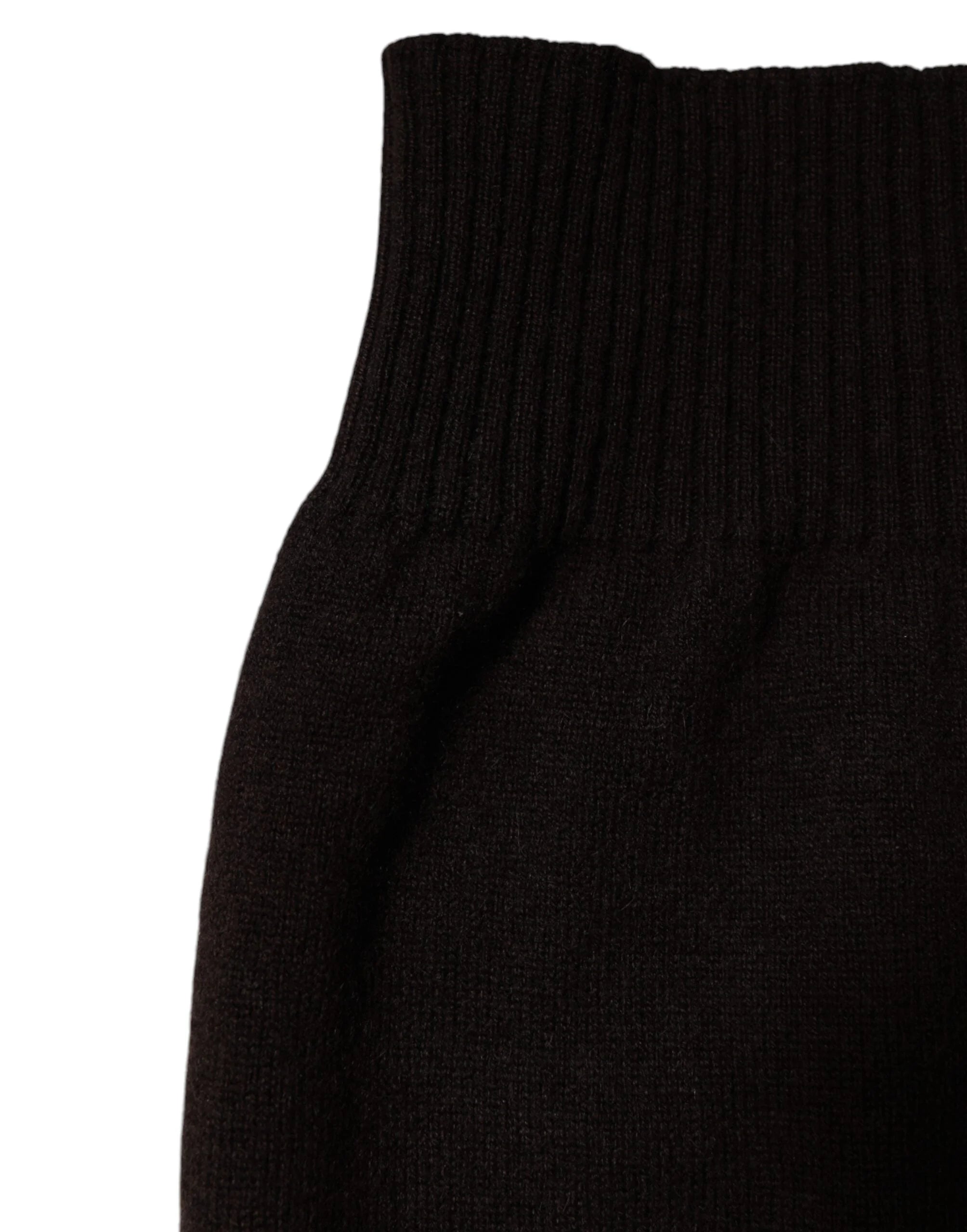 Dolce & Gabbana Brown Cashmere Knitted Neck Warmer Foulard Scarf - Scarves & Shawls