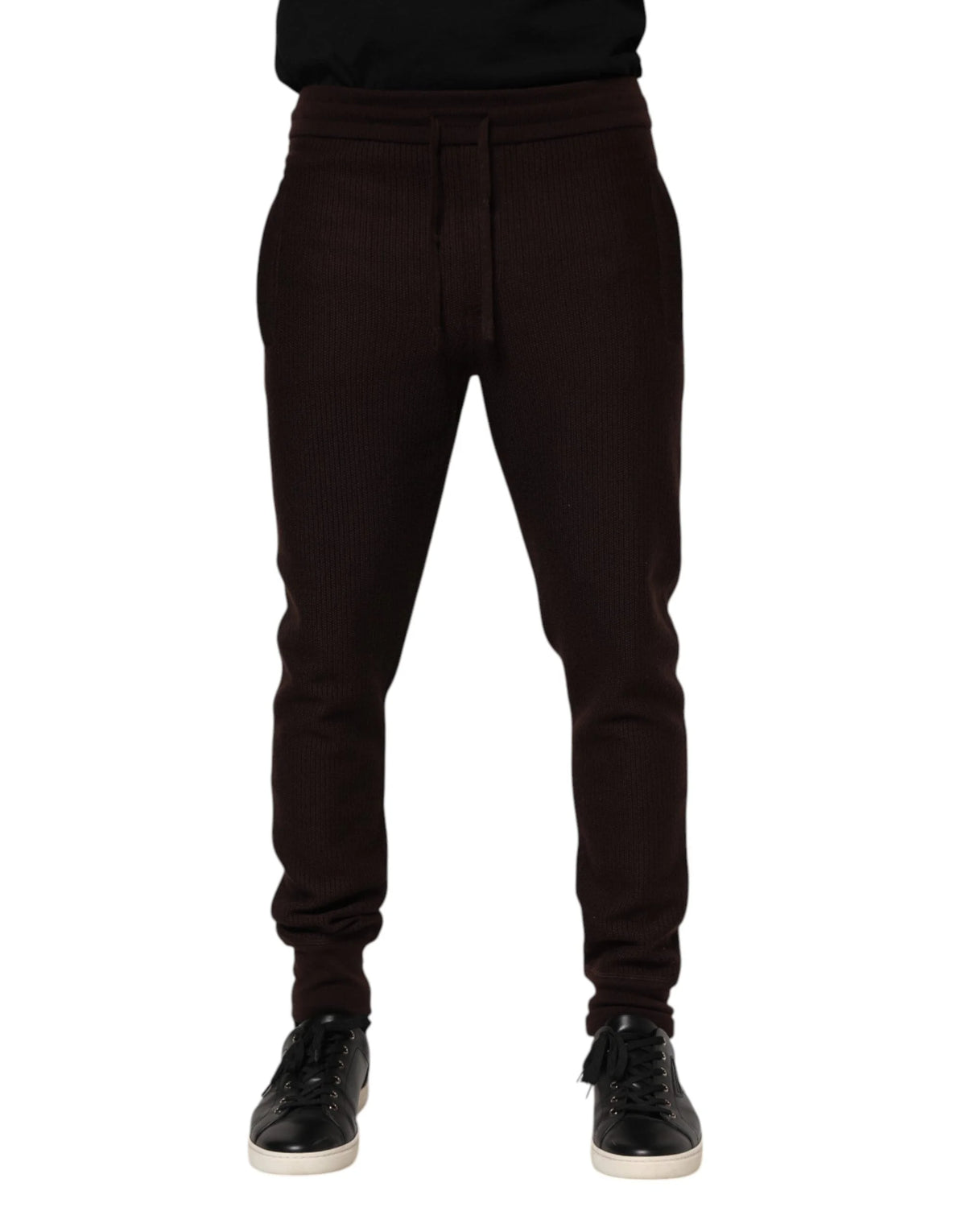 Dolce & Gabbana Brown Cashmere Men Jogger Sweatpants Pants - IT48 | M - Joggers