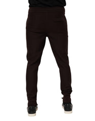 Dolce & Gabbana Brown Cashmere Men Jogger Sweatpants Pants - IT48 | M - Joggers