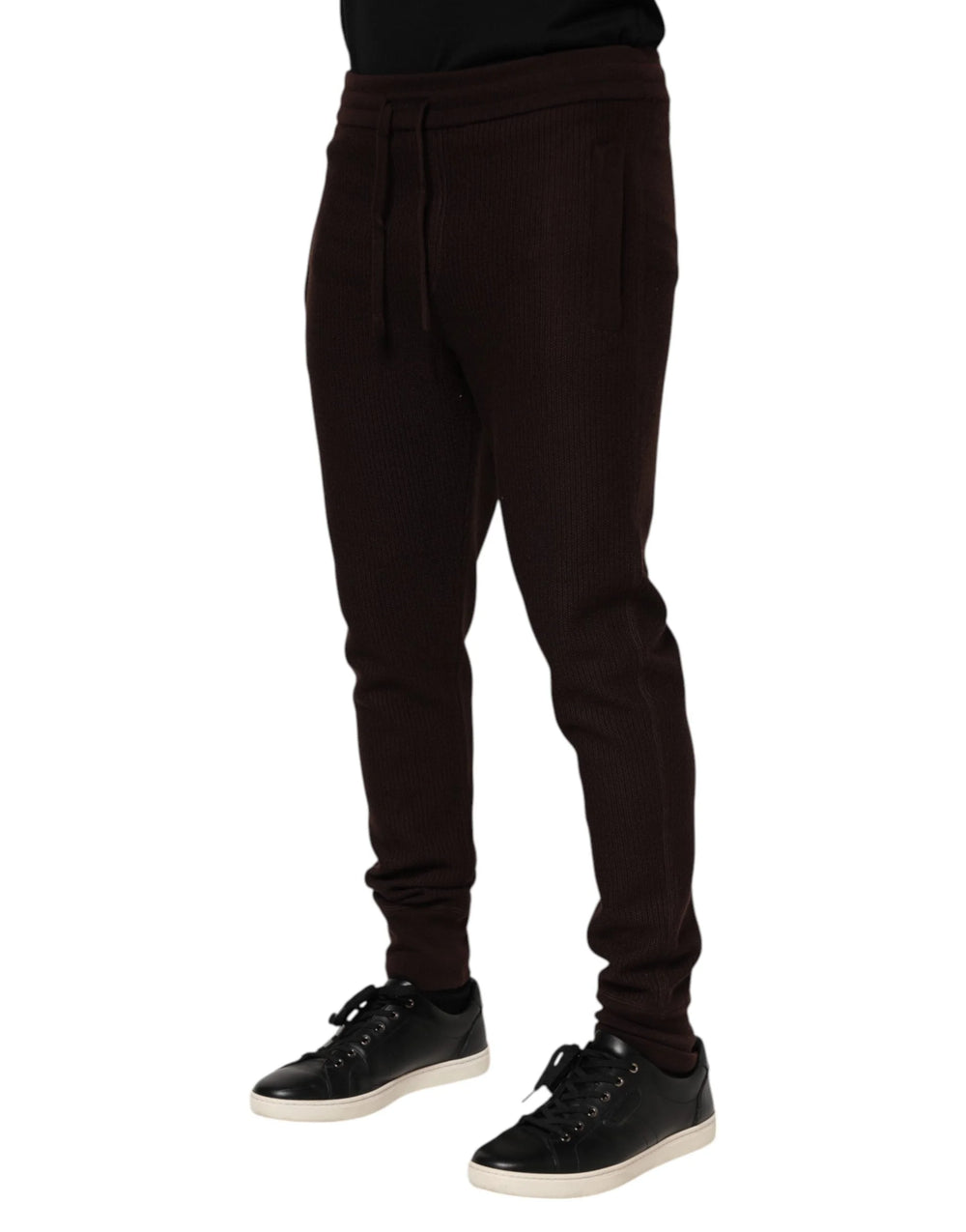 Dolce & Gabbana Brown Cashmere Men Jogger Sweatpants Pants - IT48 | M - Joggers