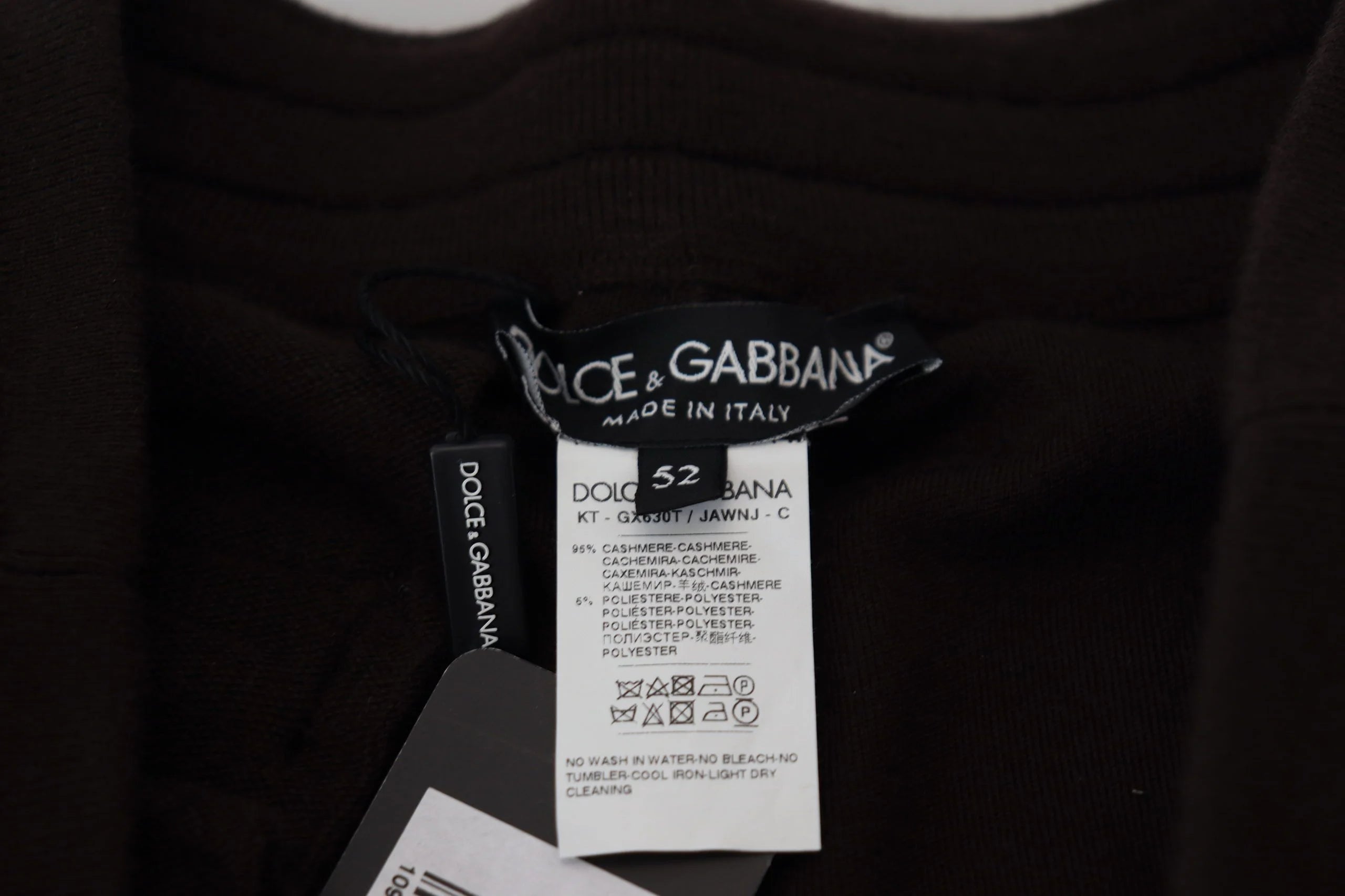 Dolce & Gabbana Brown Cashmere Trousers Bottoms Drawstring Pants - Sweatpants