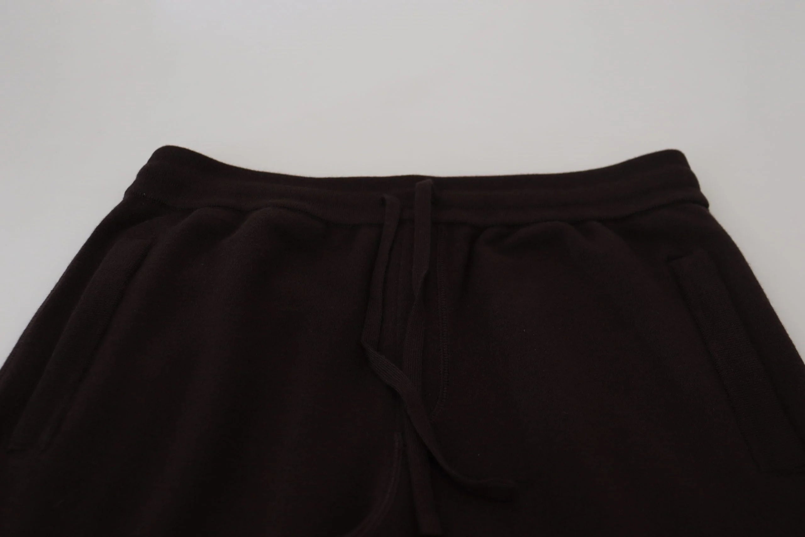 Dolce & Gabbana Brown Cashmere Trousers Bottoms Drawstring Pants - Sweatpants
