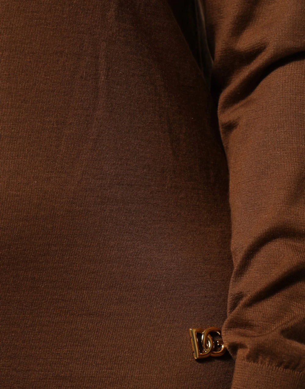 Dolce & Gabbana Brown Cashmere Turtle Neck Pullover Sweater - IT36|XXS - Sweaters