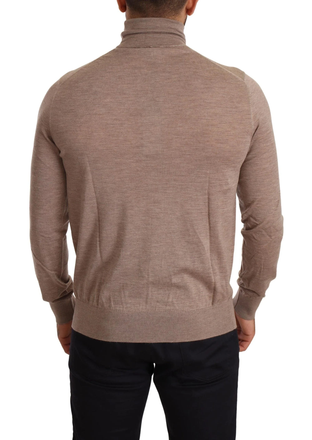 Dolce & Gabbana Brown Cashmere Turtleneck Pullover Sweater - IT50 | L - Sweaters