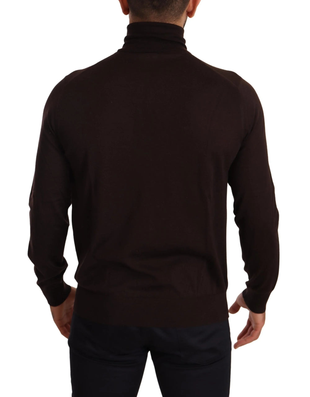 Dolce & Gabbana Brown Cashmere Turtleneck Pullover Sweater - Sweaters