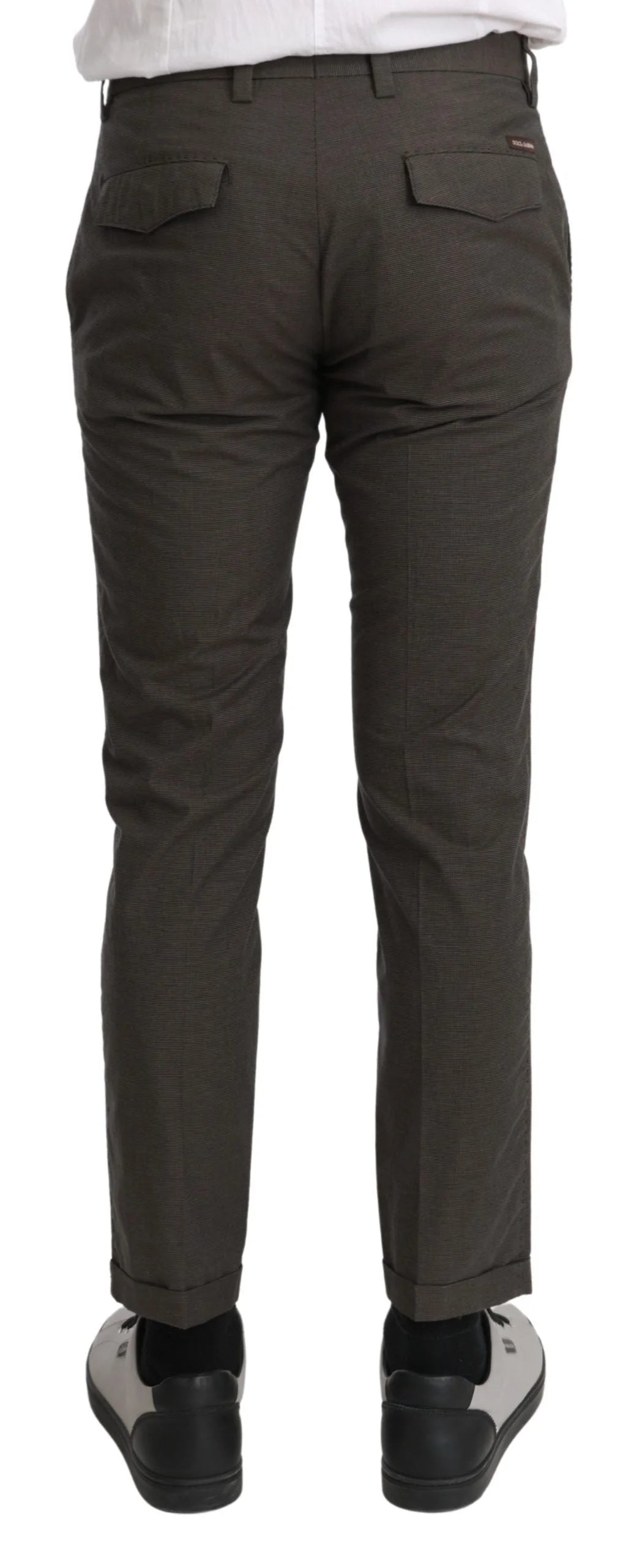 Dolce & Gabbana Brown Casual Mens Trouser 100% Cotton Pants - Trousers