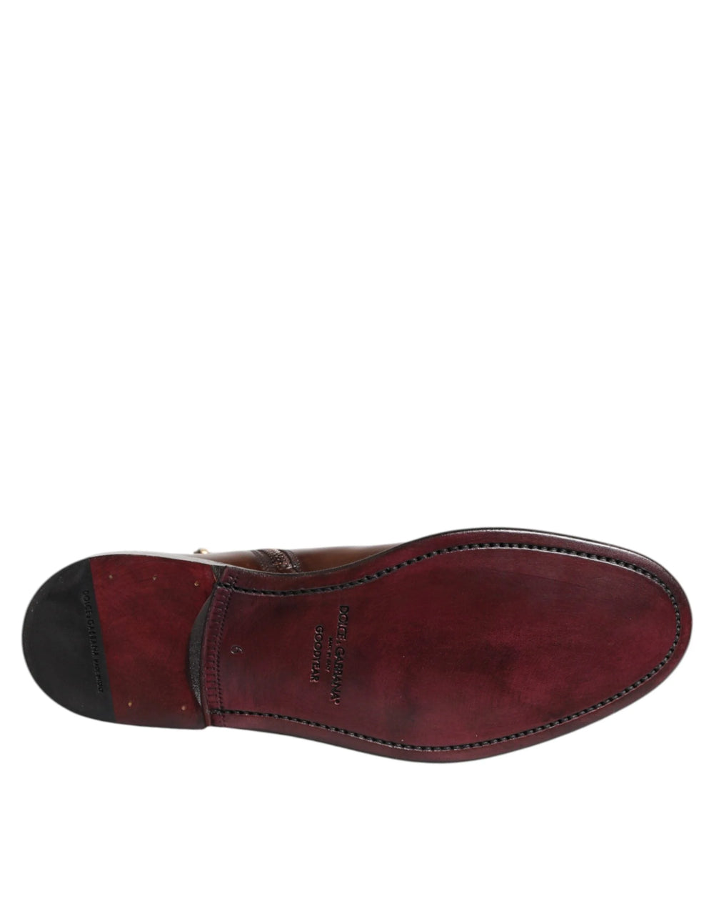 Dolce & Gabbana Brown Chelsea Leather Mid Calf Boots Shoes - Boots