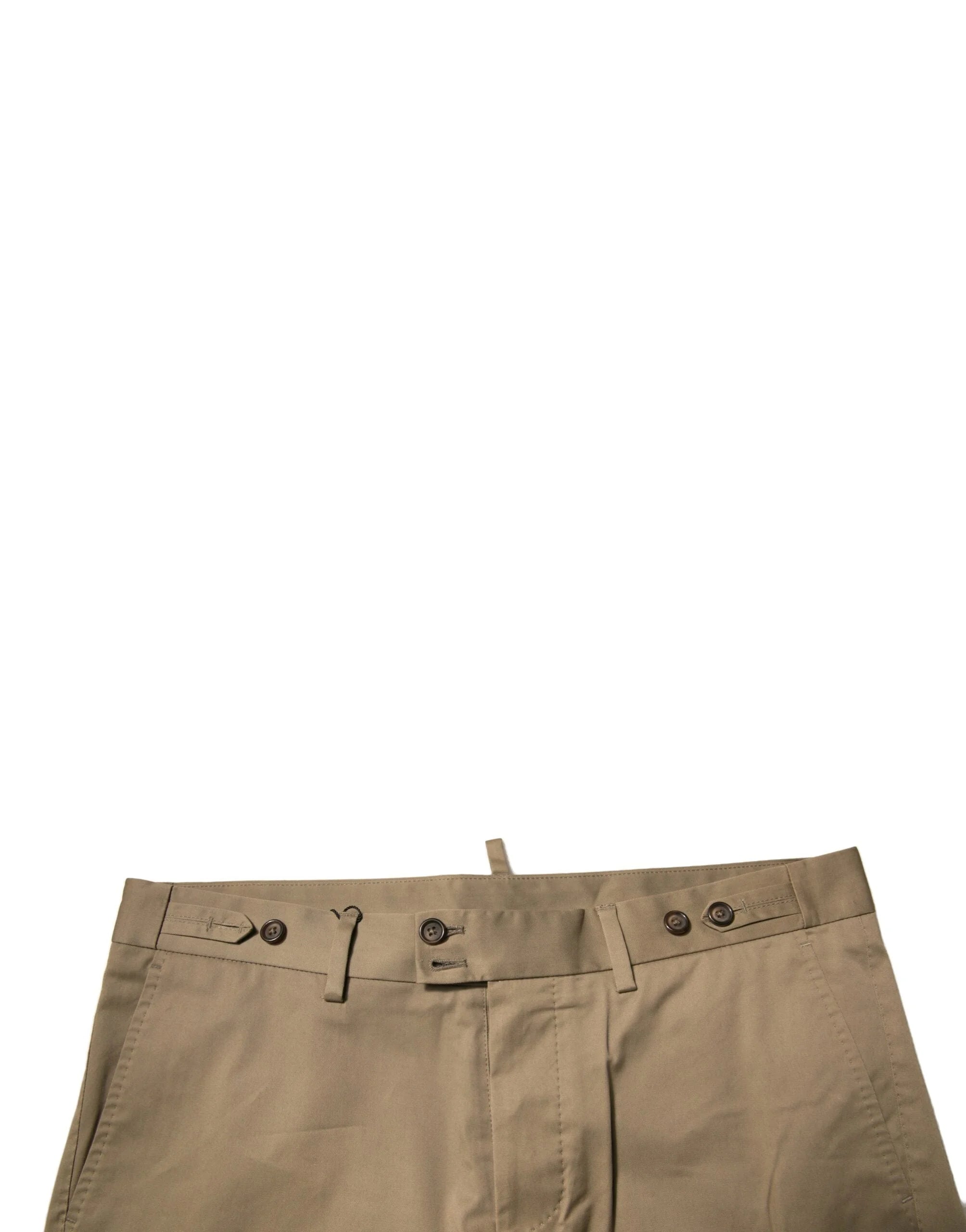 Dolce & Gabbana Brown Chino Cotton Stretch Casual Shorts - IT50 | L - Chino Shorts