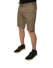 Dolce & Gabbana Brown Chino Cotton Stretch Casual Shorts - IT50 | L - Chino Shorts