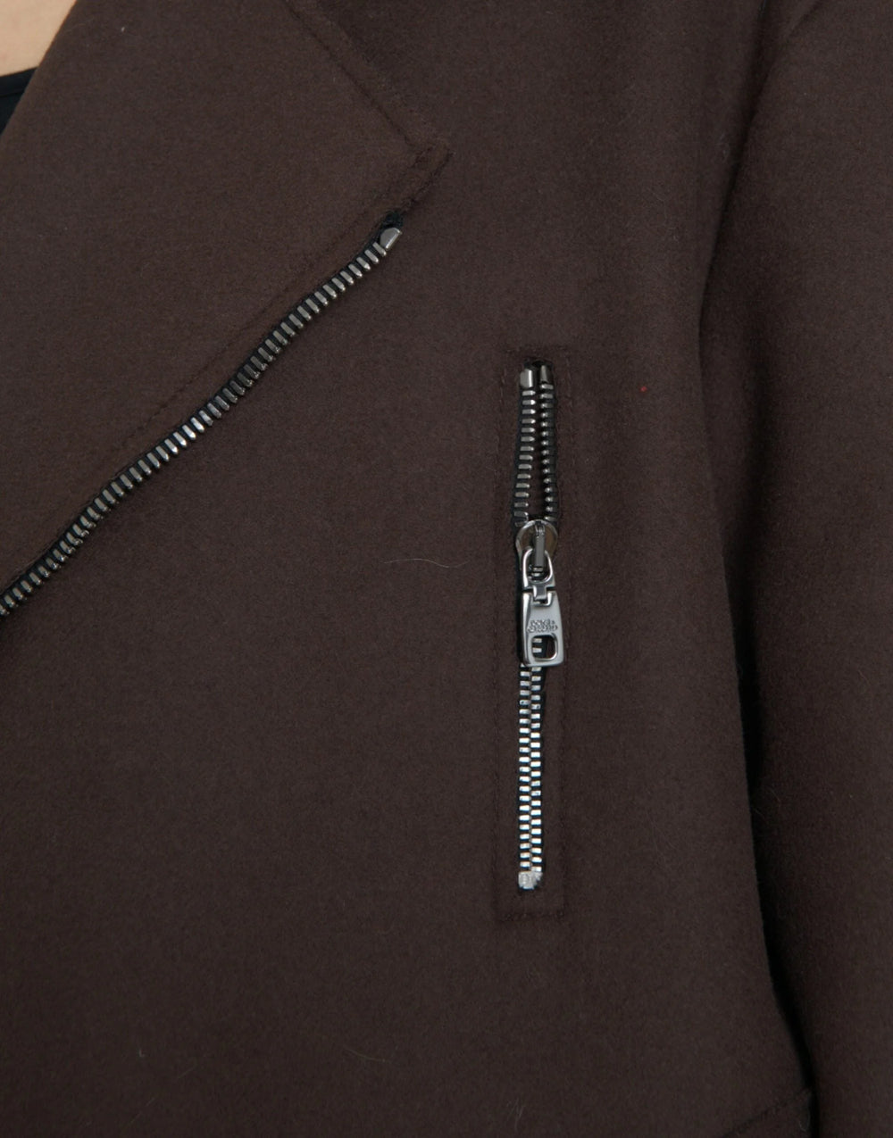 Dolce & Gabbana Brown Coat Short Biker Wool Jacket - IT40 | M - Coats & Jackets