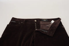 Dolce & Gabbana Brown Corduroy Men Casual Trouser Pants - IT50 | L - Trousers