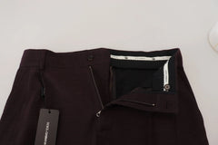 Dolce & Gabbana Brown Cotton Chino Men Pants - IT48 | M - Chinos